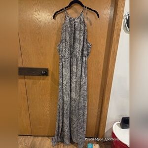 Elegant Black and White Dress